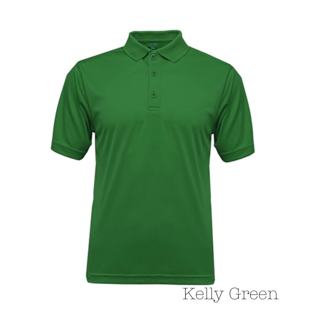 Kelly Green Men's Solid Polo Shirt