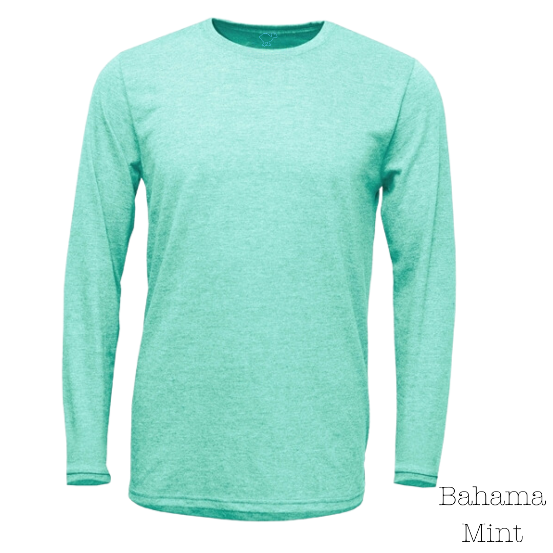 Bahama Mint 70/30 Long-Sleeve Tee Shirt