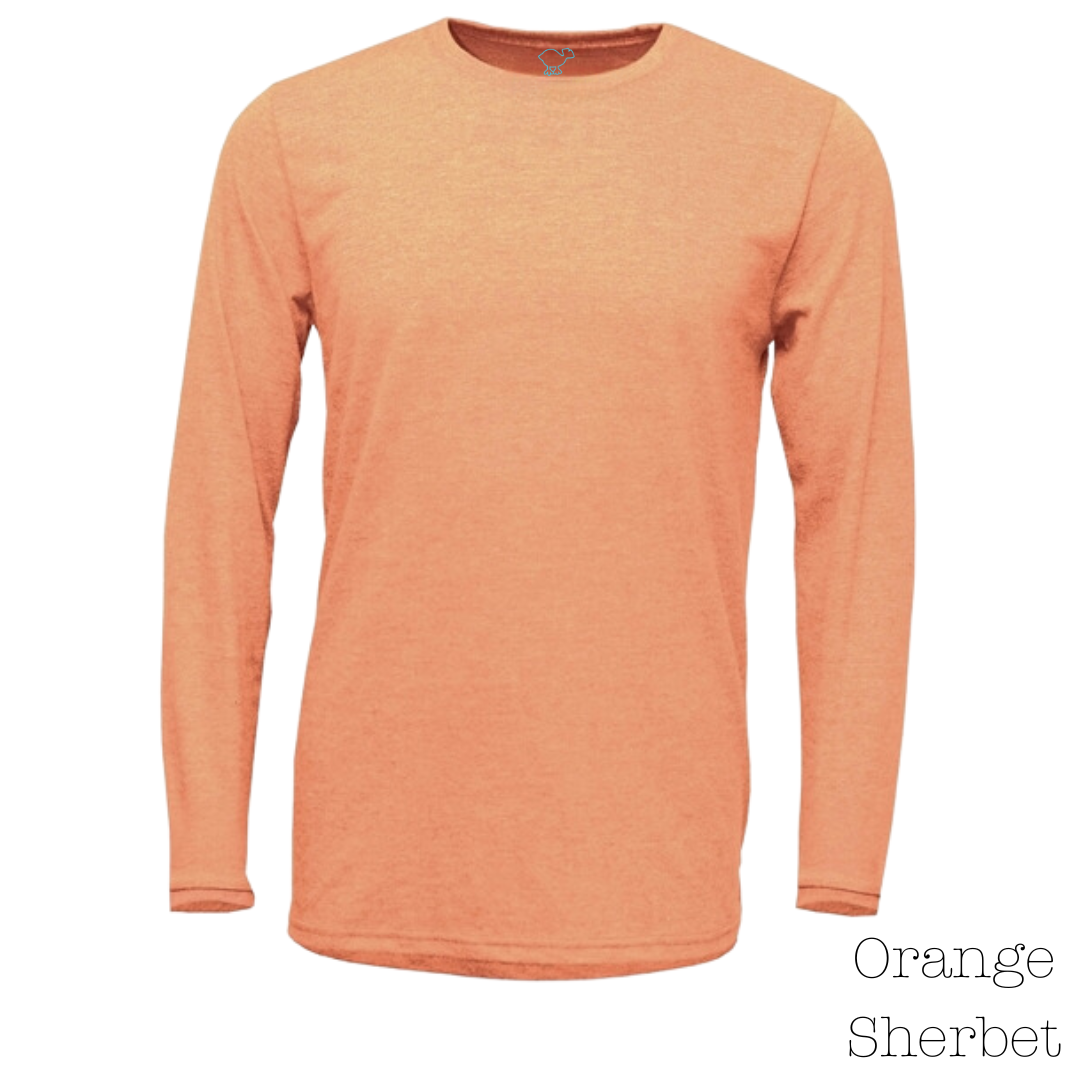 Orange Sherbet 70/30 Long-Sleeve Tee Shirt