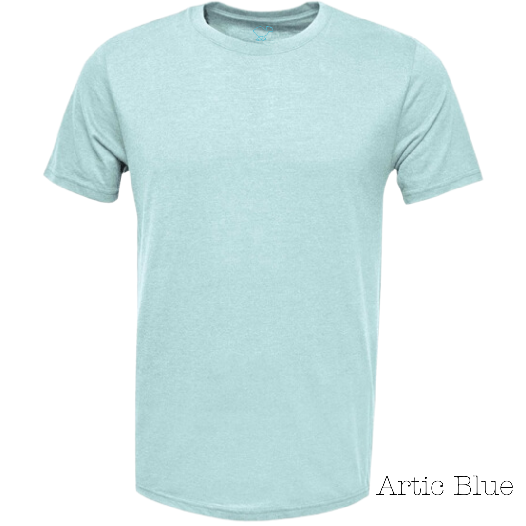 Arctic Blue 70/30 Short-Sleeve Tee Shirt