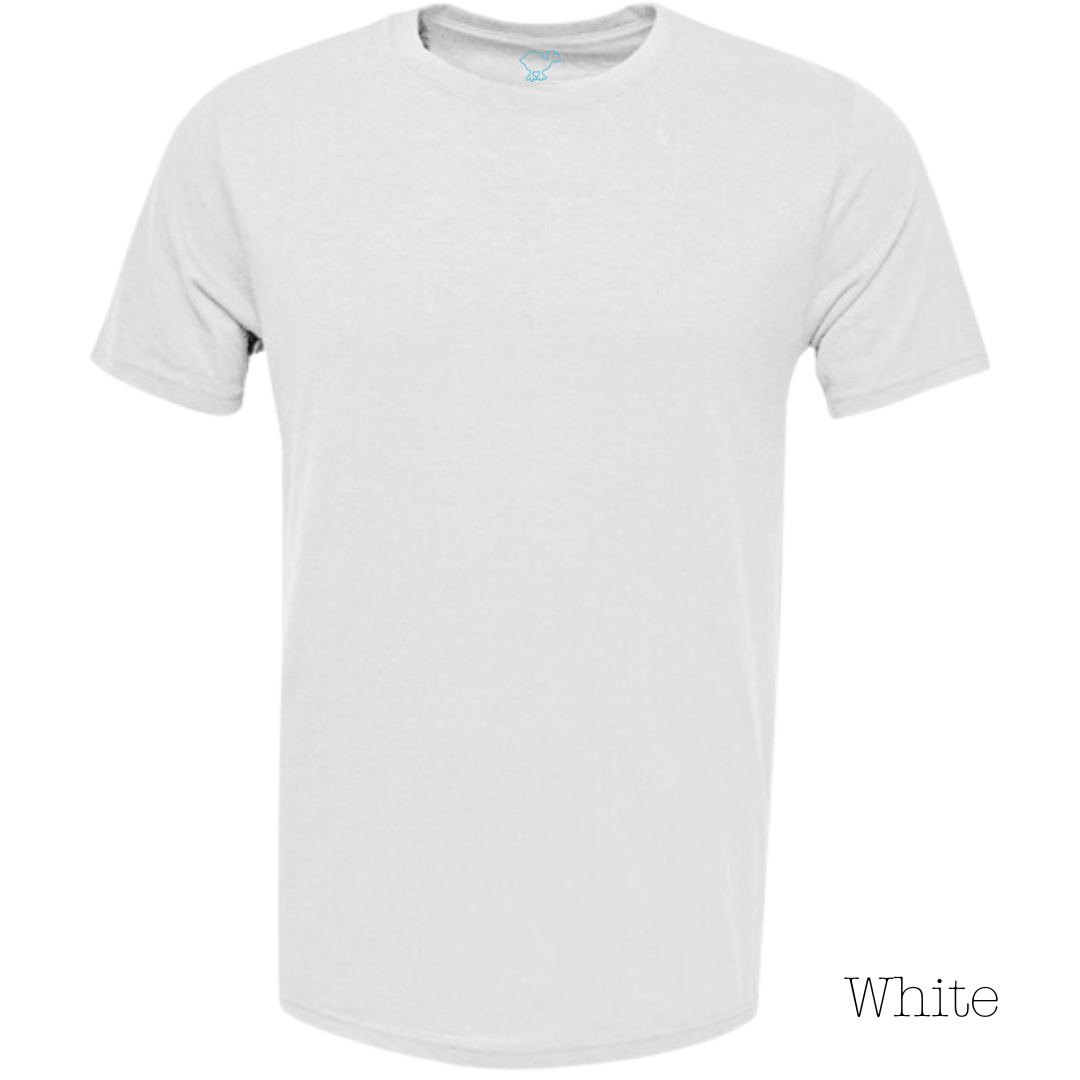 White 70/30 Short-Sleeve Tee Shirt