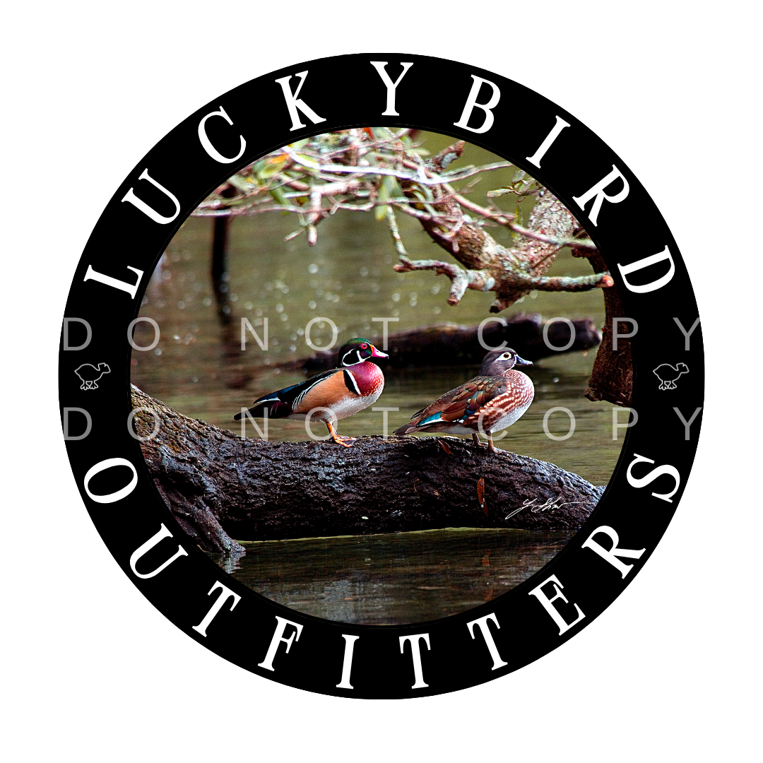 LuckyBird Outfitters Comfort Color T-Shirt with Duck Print