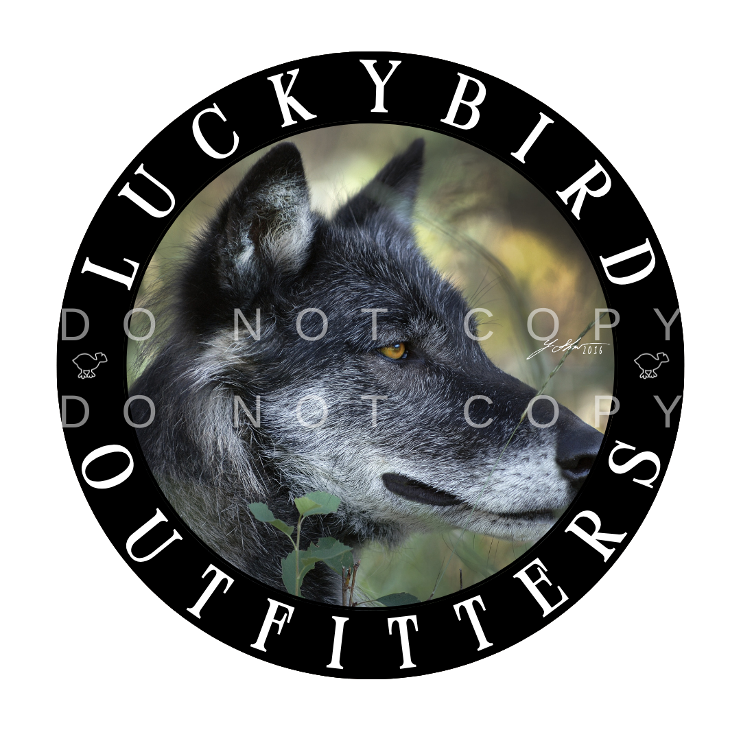 LuckyBird Outfitters Performance Hoodie with Wolf Print