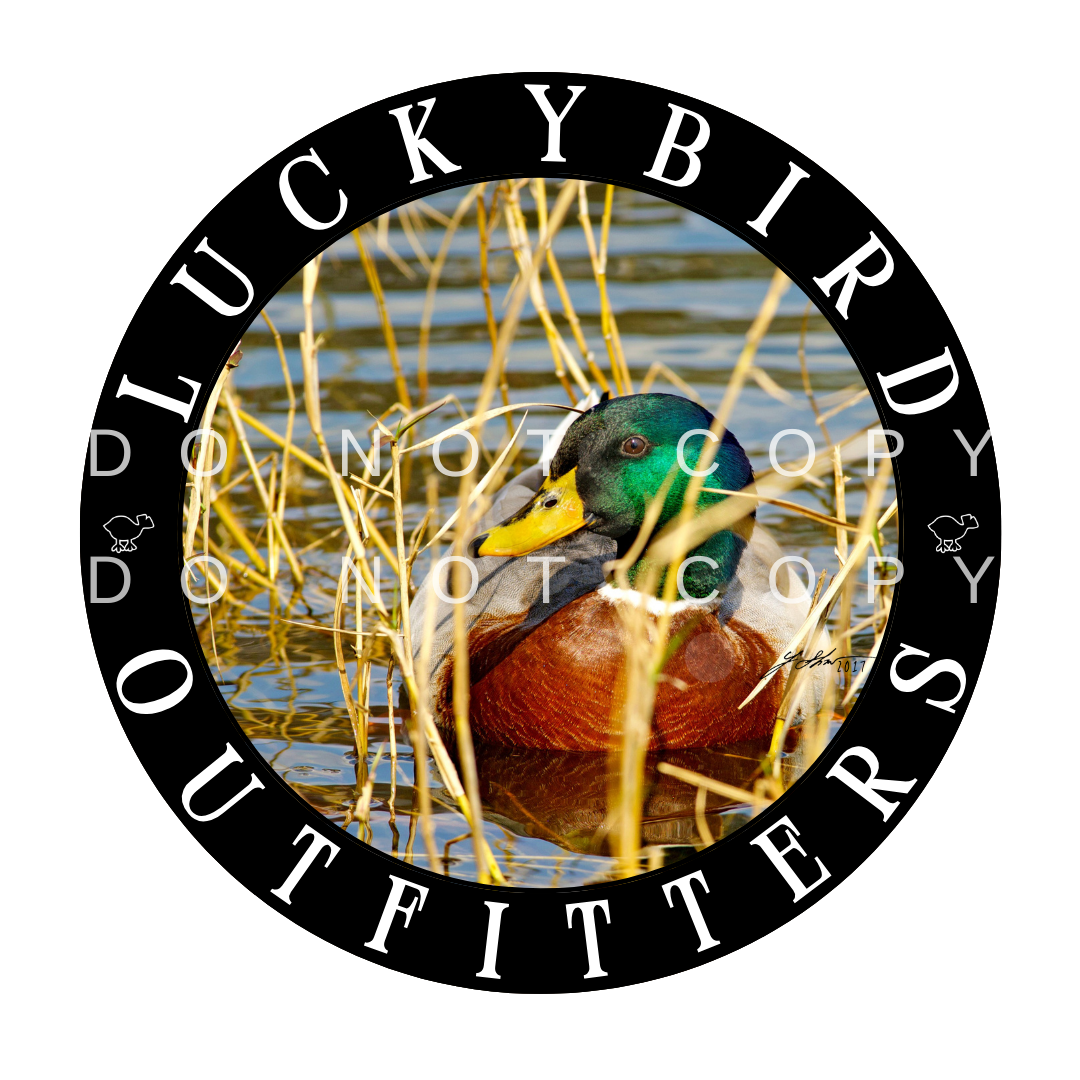 LuckyBird Outfitters Comfort Color T-Shirt with Duck Print