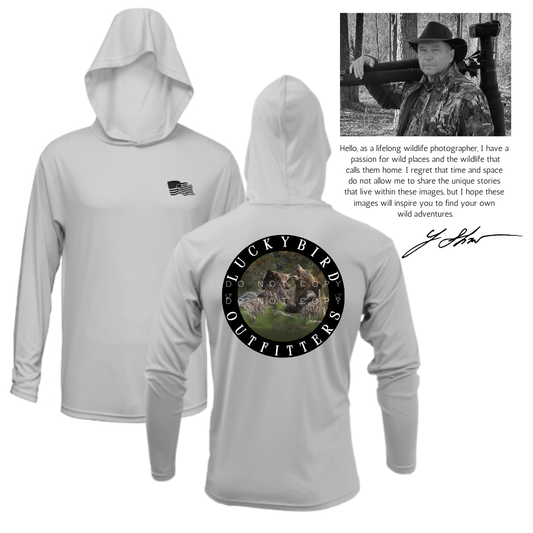 LuckyBird Outfitters Performance Hoodie with Bear Print