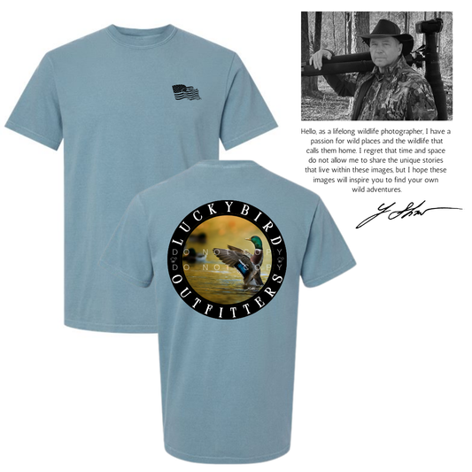 LuckyBird Outfitters Comfort Color T-Shirt with Duck Print