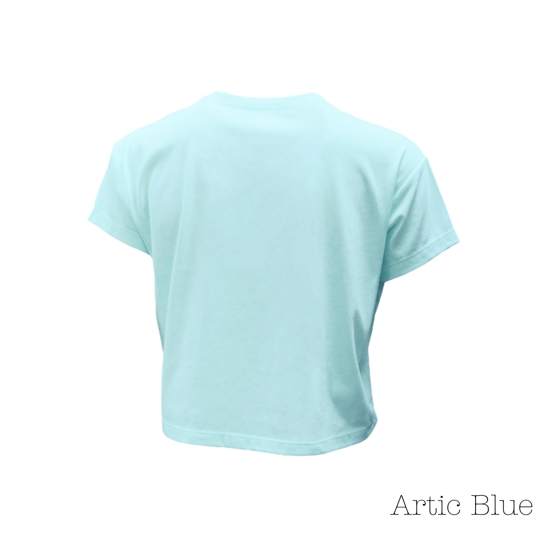 Artic Blue Cropped Tee