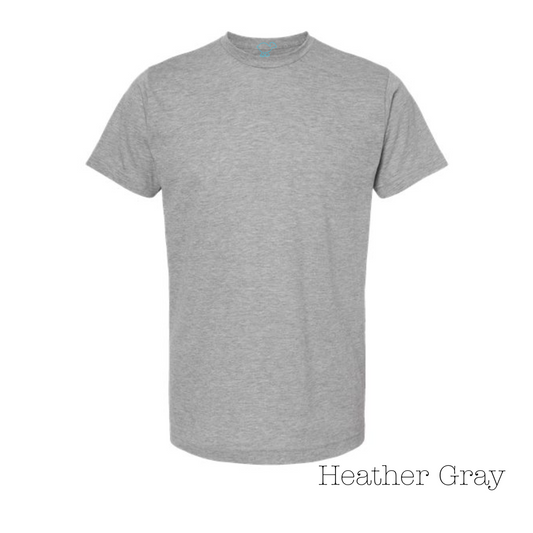 Heather Gray 65/35 Short Sleeve Tee