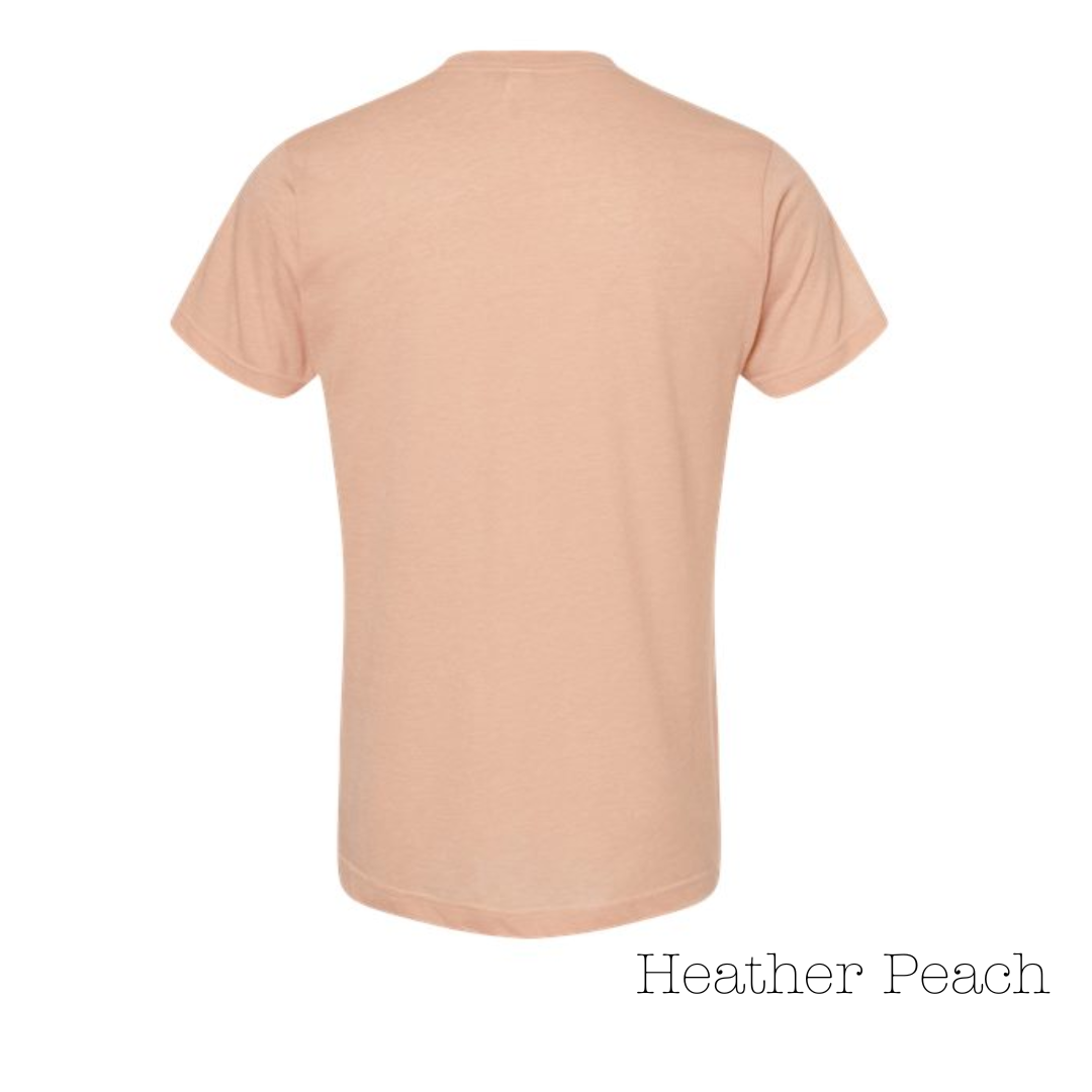 Heather Peach 65/35 Short Sleeve Tee