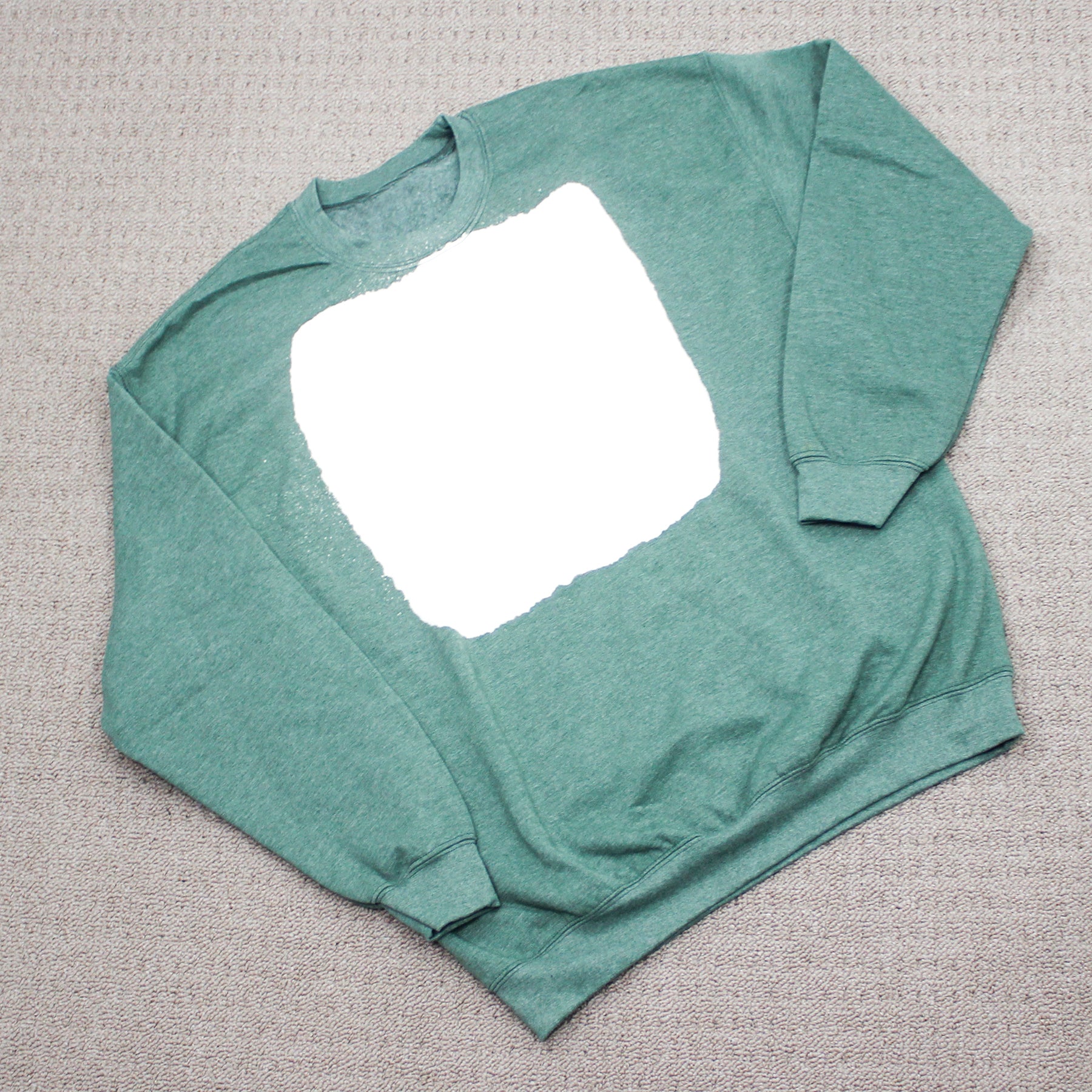 Green bleached online sweatshirt