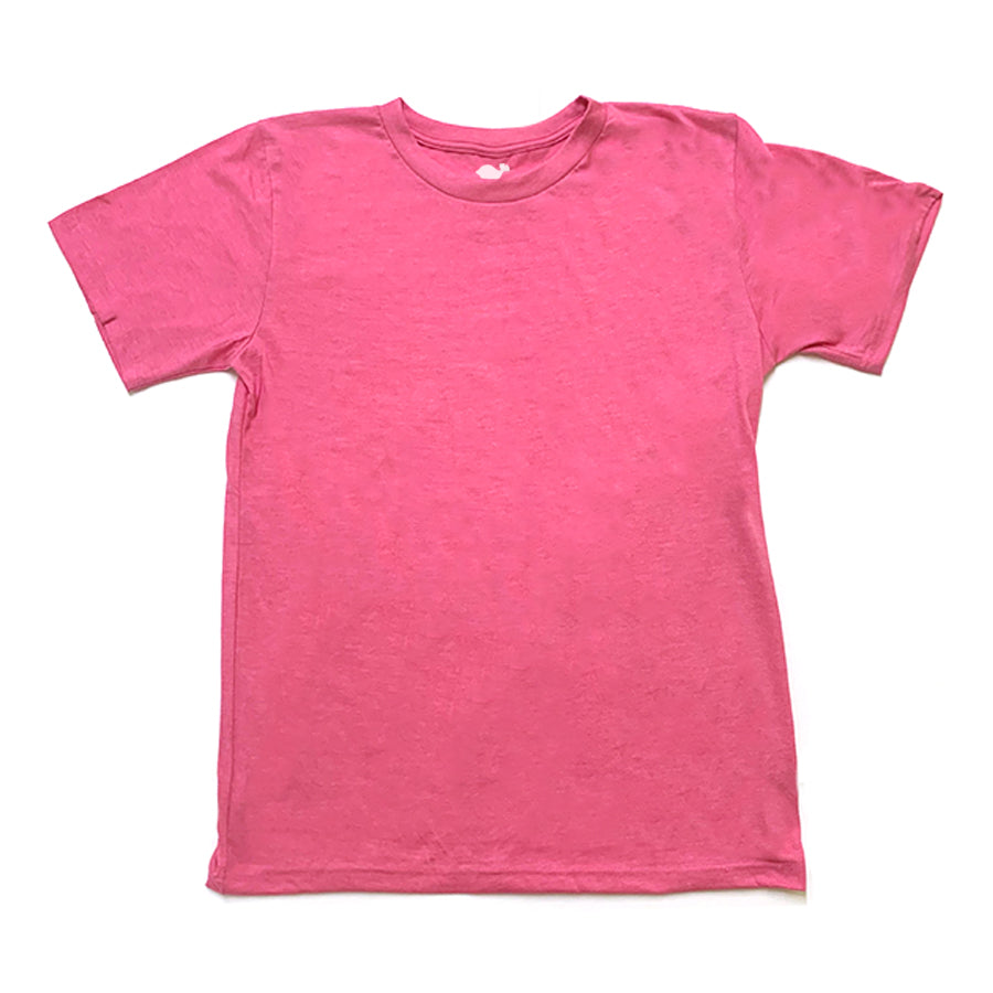 Pink Tee Shirt Blanks, LuckyBird Heather –