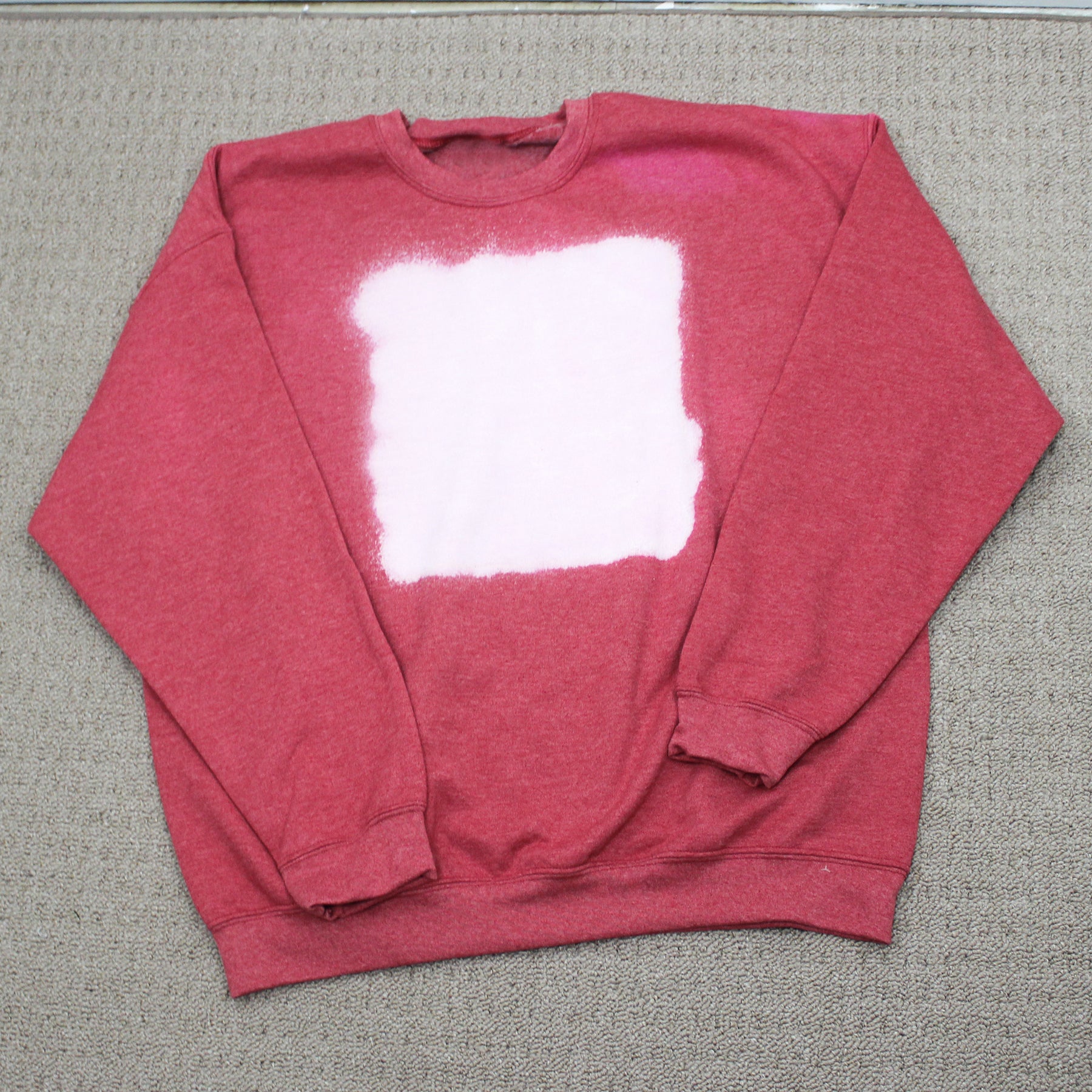 Red bleached sweatshirt new arrivals