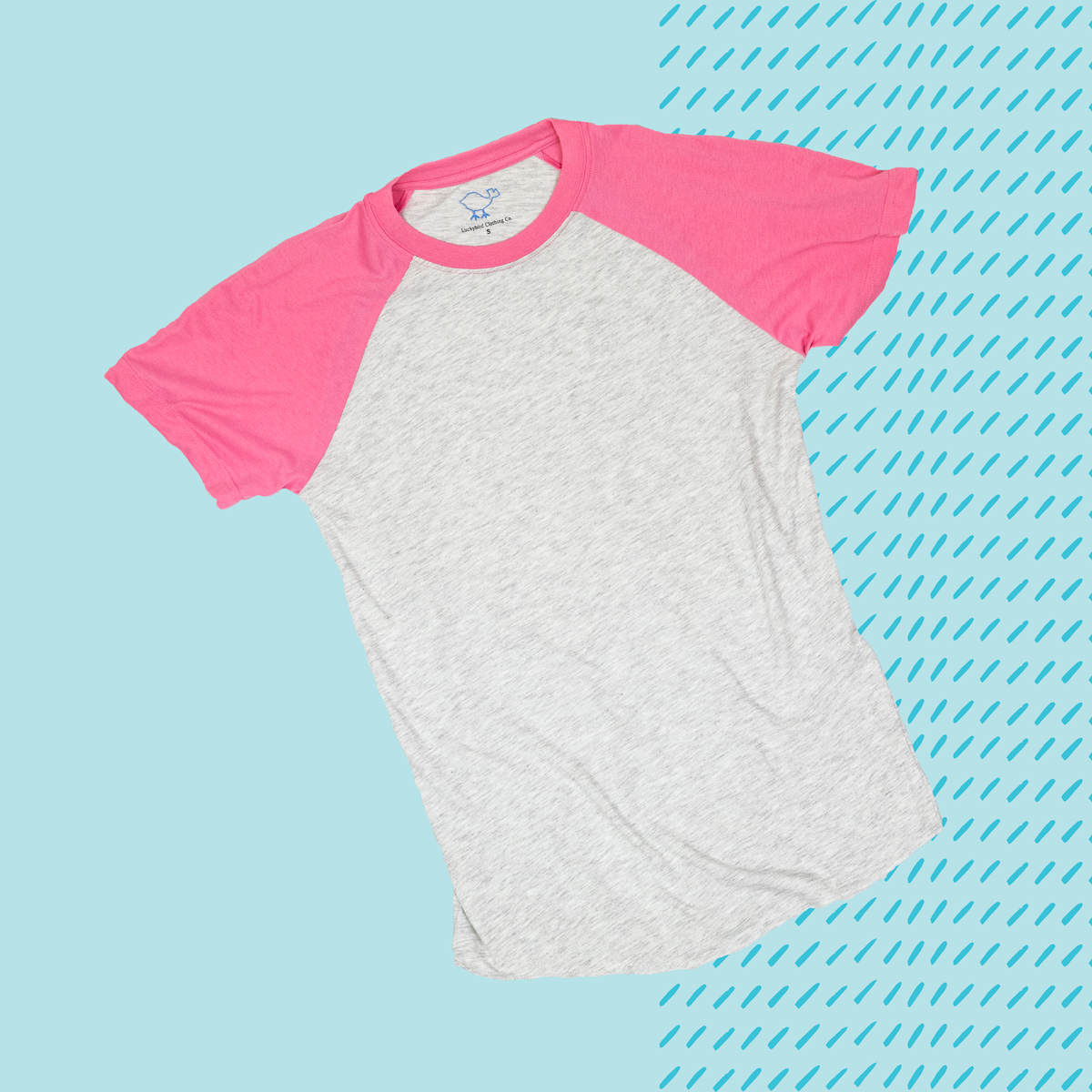 Pink Short Sleeve Raglan